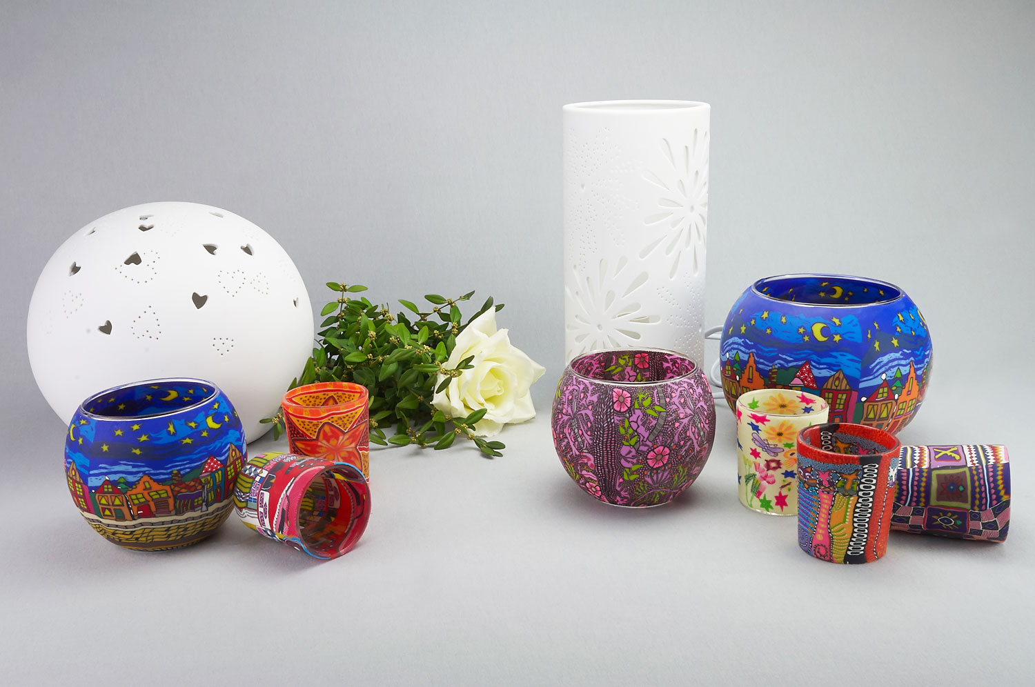 Kerzenfarm Hahn Leuchtglas