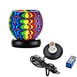 Leuchtglas Lampe elektrisch 11cm