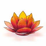 Handgefertigte Lotusblüten-Teelichthalter