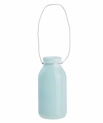 Deko Flasche hellblau Glasflasche Dekoflasche, Vase, Tischdeko, Fläschen - 1