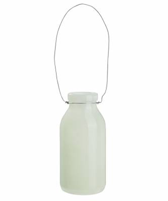 Deko Flasche hellgrün Glasflasche Dekoflasche, Vase, Tischdeko, Fläschen - 1