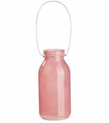 Deko Flasche rot Glasflasche Dekoflasche, Vase, Tischdeko, Fläschen - 1