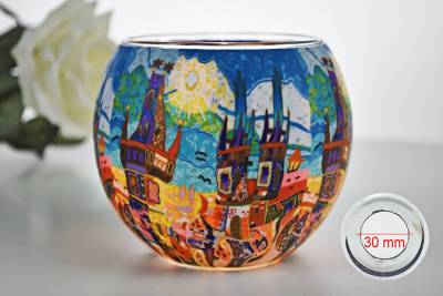 Leuchtglas 21642 Summertown 11cm MIT 30mm Bohrung Tauschglas Ersatzglas - 0