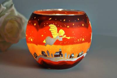 Leuchtglas 21830 Angel 11cm MIT 30mm Bohrung Tauschglas Ersatzglas - 1