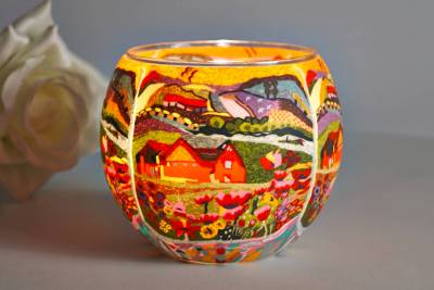 Leuchtglas 21416 Dreamhouse 11cm MIT 30mm Bohrung Tauschglas Ersatzglas - 1