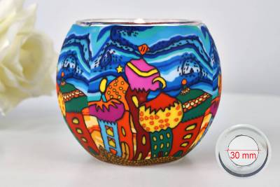 Leuchtglas 21638 Onion domes 11cm MIT 30mm Bohrung Tauschglas Ersatzglas - 0