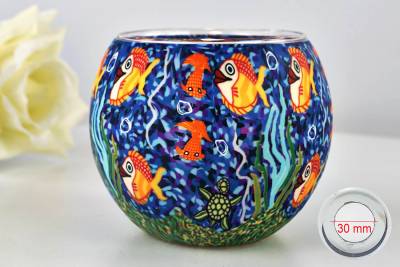 Leuchtglas 21001 Aquarium 11cm MIT 30mm Bohrung Tauschglas Ersatzglas - 0