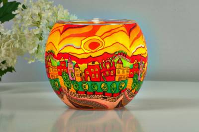 Leuchtglas 21631 Sunny Afternoon 11cm MIT 30mm Bohrung Tauschglas Ersatzglas - 1