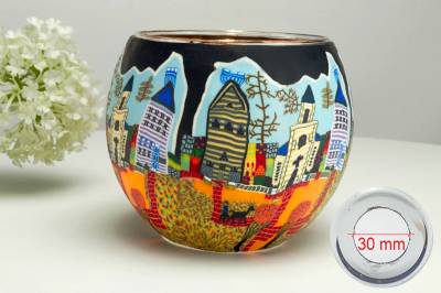 Leuchtglas 21601 Sunday 11cm MIT 30mm Bohrung Tauschglas Ersatzglas - 0