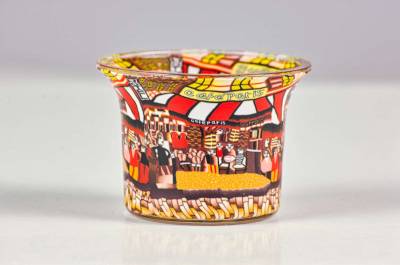 Votiv Glas 576 Strassencafe dekoratives Windlicht - 0