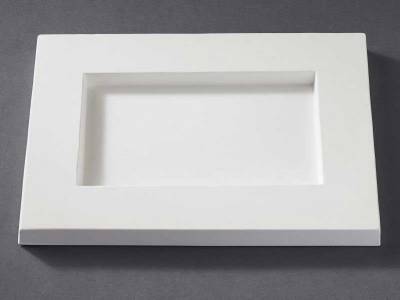 KeraFlott Gießform Kunststoff Bilderrahmen rechteckig basteln gestalten Deko - 0