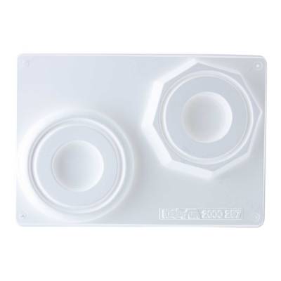 KeraFlott Gießform Kunststoff Windlichtfuss Teelichthalter basteln gießen dekorieren - 1