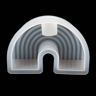 Silikonform Kerzenhalter Rainbow Raysin Deko DIY Gießform Kerzenständer - 1