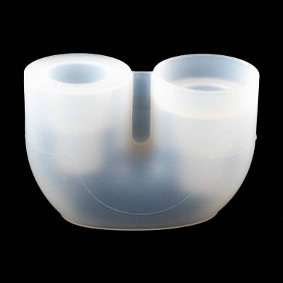 Silikonform Kerzenhalter 2-fach Design Raysin Deko DIY Gießform Kerzenständer - 1