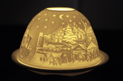 Starlight 161 Frankfurt Hellmann Teelicht Windlicht Bisquitporzellan Dekoration - 1