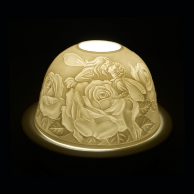 Starlight 101 Rosen Hellmann Porzellanteelicht Windlicht Teelichthalter Deko - 0