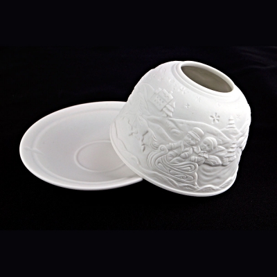 Starlight 42 Schlittenfahrt Porzellan Windlicht, Teelicht, Teelichthalter Porzellanteelicht - 1