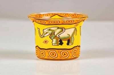 Votiv Glas 286 Elefant dekoratives Windlicht - 0