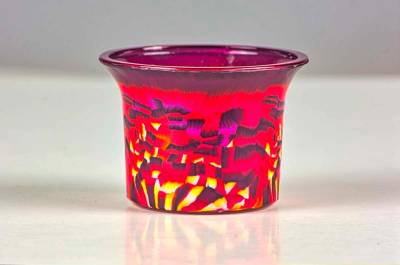 Votiv Glas 140 Phantasiemotiv dekoratives Windlicht - 0