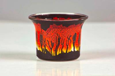 Votiv Glas 127 Sonnenuntergang dekoratives Windlicht - 0