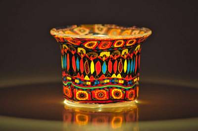 Votiv Glas 90 Bohochic dekoratives Windlicht - 1