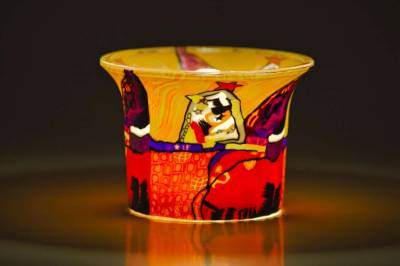 Votiv Glas 84 Weihnachtsbaum abstrakt dekoratives Windlicht - 1