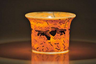 Votiv Glas 58 Hände dekoratives Windlicht - 1