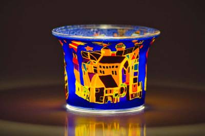 Votiv Glas 35 Nürnberg dekoratives Windlicht - 1