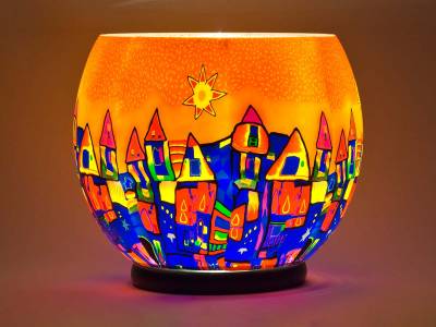 Leuchtglas Lampe Gigant Nr.182 Ø30cm, inklusive elektr. Beleuchtung, Leuchte - 0