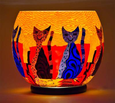 Leuchtglas Lampe Gigant Nr.210 Ø30cm, inklusive elektr. Beleuchtung, Leuchte - 0