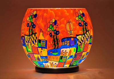 Leuchtglas Lampe Gigant Nr.290 Ø30cm, inklusive elektr. Beleuchtung, Leuchte - 0