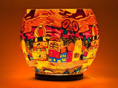 Leuchtglas Lampe Gigant Nr.455 Ø30cm, inklusive elektr. Beleuchtung, Leuchte - 0