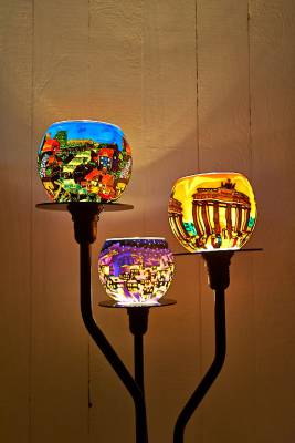 Standleuchter, 3-Arm Leuchtständer - 1