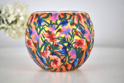 Leuchtglas 21413 Ø11cm Sommerblumen - Summer Flowers Licht & Farbe des Sommers Unikat in Serie - 0