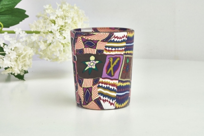 Leuchtglas für Teelicht 501 Ethno Ø5,8cm Deko Teelichtleuchte Windlichthalter Lampe - 0