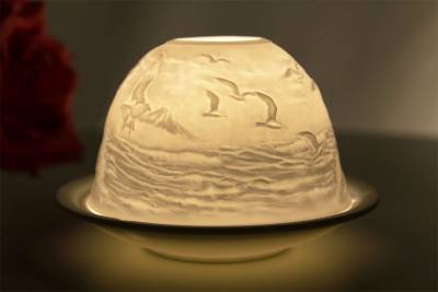 Kerzenfarm Dome Light Nr. 30048 Leuchtturm - Teelicht Windlicht Dekoration Porzellanteelicht - 1