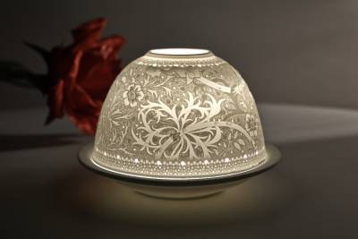 Kerzenfarm Dome Light Nr. 30169 Bartnelke - Teelicht Windlicht Dekoration Porzellanteelicht - 0