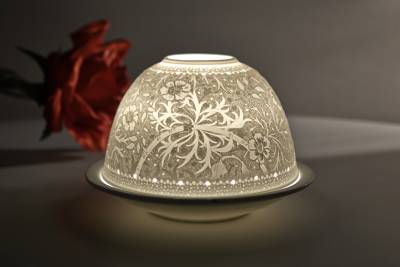 Kerzenfarm Dome Light Nr. 30169 Bartnelke - Teelicht Windlicht Dekoration Porzellanteelicht - 1