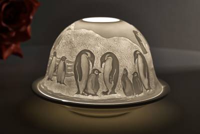 Kerzenfarm Hahn Dome Light, Nr. 32003 Antarktis - Teelicht Windlicht Dekoration Porzellanteelicht - 0