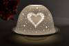 Kerzenfarm Hahn Dome Light Nr. 32801 Herz - Teelicht Windlicht Dekoration Porzellanteelicht