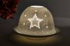 Kerzenfarm Hahn Dome Light Nr. 32803 Stern - Teelicht Windlicht Dekoration Porzellanteelicht
