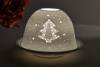 Kerzenfarm Hahn Dome Light Nr. 32805 Tannenbaum - Teelicht Windlicht Dekoration Porzellanteelicht