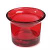 Teelichthalter, Glas, rot, Teelichtglas, Windlichthalter, Kerzenständer, Teelichter