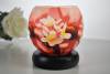 elektrische Leuchtglas Lampe 21417 Magnolie 11cm Tischleuchte, Dekoration Kerzenfarm