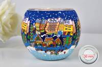 Leuchtglas 21810 Christmas Fair 11cm MIT 30mm Bohrung Tauschglas Ersatzglas