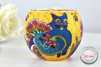 Leuchtglas 21111 Paradise cat 11cm MIT 30mm Bohrung Tauschglas Ersatzglas