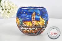 Leuchtglas 21804 Christmas Market 11cm MIT 30mm Bohrung Tauschglas Ersatzglas