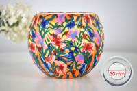 Leuchtglas 21413 Summer Flowers 11cm MIT 30mm Bohrung Tauschglas Ersatzglas