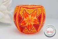 Leuchtglas 21311 Red Star MIT 30mm Bohrung Tauschglas Ersatzglas