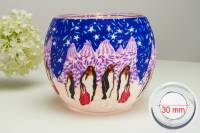 Leuchtglas 21005 Pinguin 11cm MIT 30mm Bohrung Tauschglas Ersatzglas